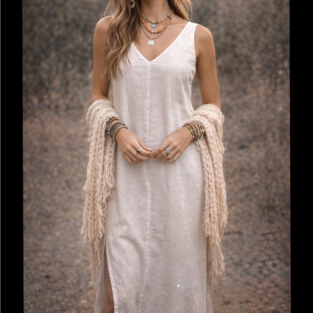 Chic white Maxi Dress
